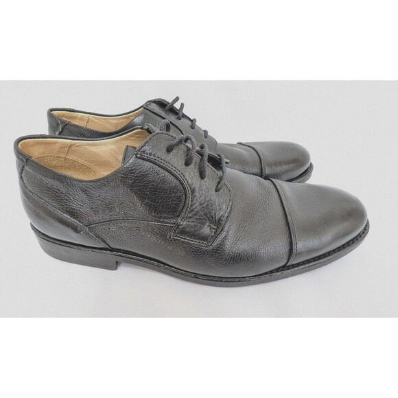 Studio Belvedere Shoes Mens Duke Dress Oxford Black Leather Lace Up 11.5D - Picture 2 of 10